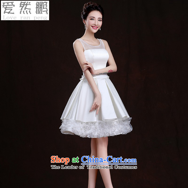 Love So Peng evening dresses 2015 new summer short of banquet bridesmaid sister graduated from mission service small white performances under the auspices of dress to size a made-to-customer does not support replacement of love so AIRANPENG Peng () , , , shopping on the Internet