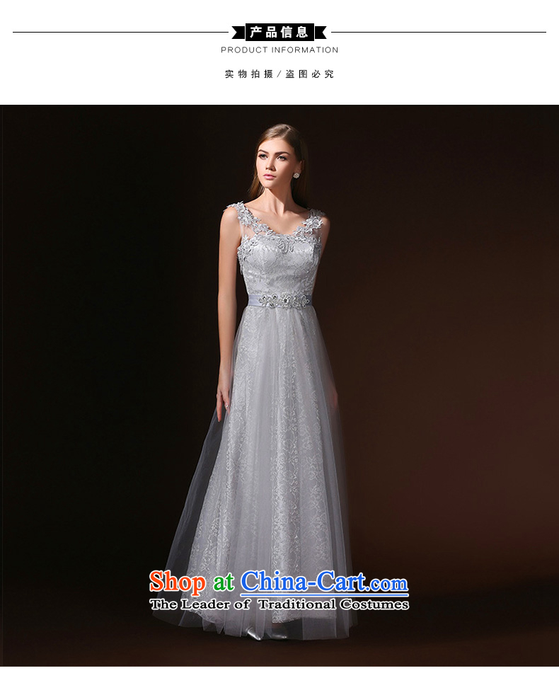 According to Lin Sha banquet evening dresses 2015 new bride shoulders bows services performed by the persons chairing the summer evening dress long female gray XL Photo, prices, brand platters! The elections are supplied in the national character of distribution, so action, buy now enjoy more preferential! As soon as possible.