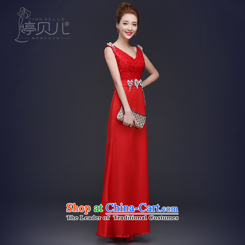However Services Mr Ronald 2015 new shoulders dress marriages bridesmaid to Sau San long banquet evening dresses female Chun Red XL, Beverly (tingbeier ting) , , , shopping on the Internet