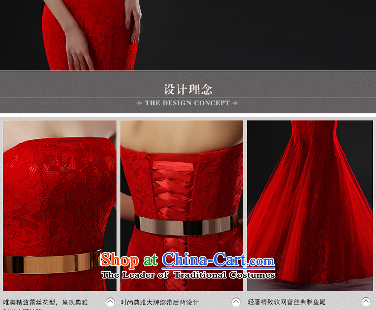 Hillo XILUOSHA Lisa (bride dresses) 2015 new stylish dress uniform bows Long Chest anointed crowsfoot Sau San wedding dress red L picture, prices, brand platters! The elections are supplied in the national character of distribution, so action, buy now enjoy more preferential! As soon as possible.