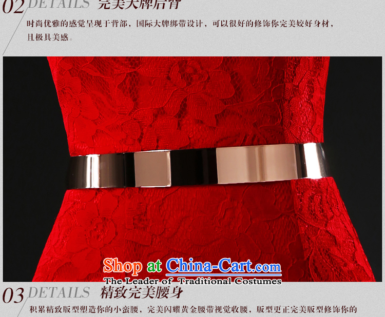 Hillo XILUOSHA Lisa (bride dresses) 2015 new stylish dress uniform bows Long Chest anointed crowsfoot Sau San wedding dress red L picture, prices, brand platters! The elections are supplied in the national character of distribution, so action, buy now enjoy more preferential! As soon as possible.