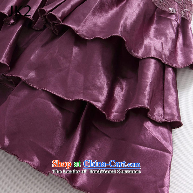    The auspices of evening performances JK2 evening dresses on chip bow tie straps (with large small dress silk scarf) 9838 XXXL,JK2.YY,,, Purple Shopping on the Internet