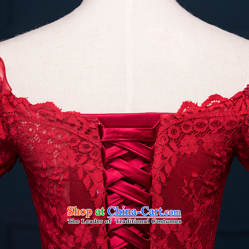 There is set zi wei wedding dresses chinese red aristocratic bows to dress will serve under the auspices of lace stamp small trailing Red 8 code, set , , , shopping on the Internet