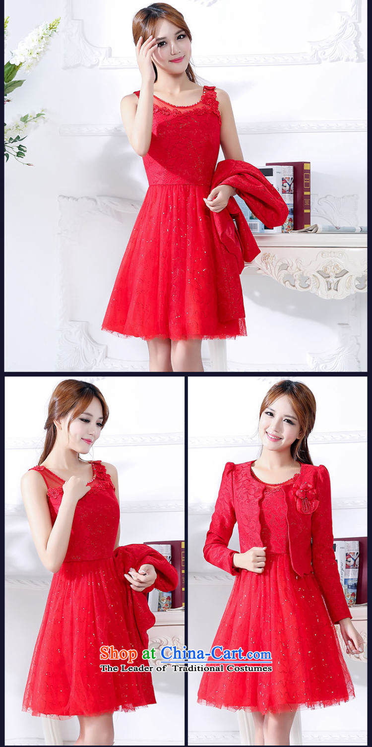 The 2015 autumn and winter-hee load new Korean fashion xl bridal dresses bows services jacket dresses two kits female red XXXL picture, prices, brand platters! The elections are supplied in the national character of distribution, so action, buy now enjoy more preferential! As soon as possible.