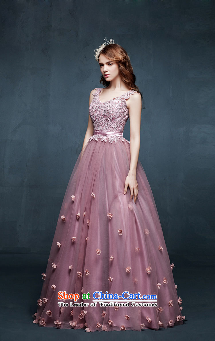 The new 2015 spring/summer long gown shoulders marriages bows to diamond jewelry bridesmaid evening dress pink L picture, prices, brand platters! The elections are supplied in the national character of distribution, so action, buy now enjoy more preferential! As soon as possible.