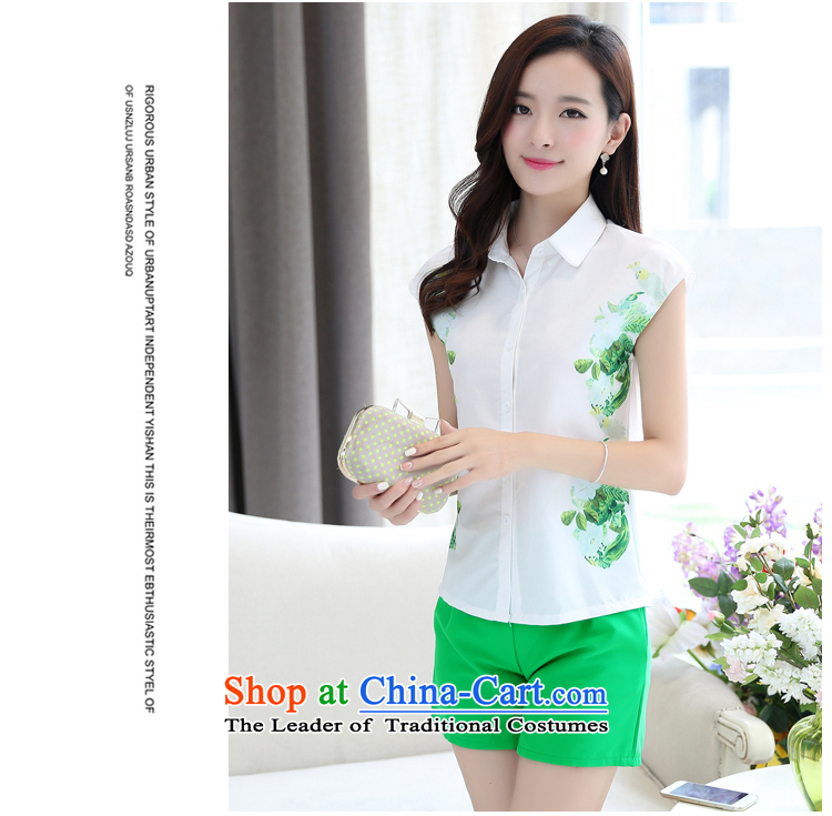 Summer Aristocratic women's two kit sweet fresh small short-sleeved T-shirt and shorts package width of female 1033 White XXL picture, prices, brand platters! The elections are supplied in the national character of distribution, so action, buy now enjoy more preferential! As soon as possible.