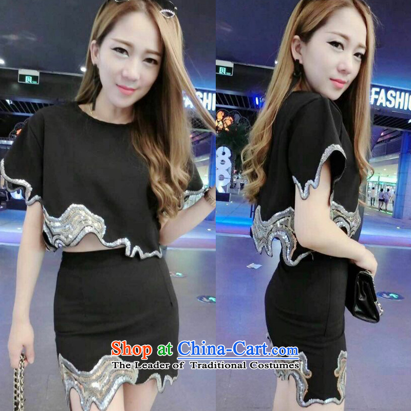 Aristocratic sexy temperament van waves on chip shirt upper body Embroidery Apron Two-piece set with 704 black images are code, prices, brand platters! The elections are supplied in the national character of distribution, so action, buy now enjoy more preferential! As soon as possible.