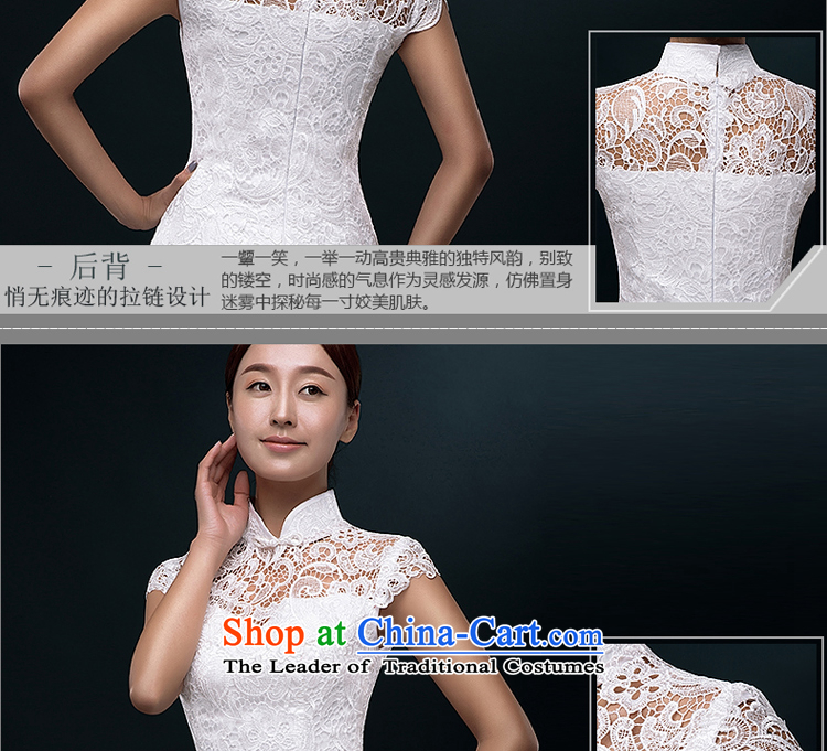 Hillo XILUOSHA Lisa (new)) 2015 summer short qipao cheongsam dress marriage lace bridal dresses retro bows Sau San evening dress white s picture, prices, brand platters! The elections are supplied in the national character of distribution, so action, buy now enjoy more preferential! As soon as possible.