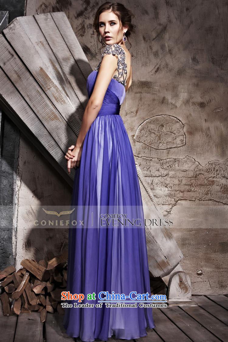 Creative Fox evening dresses shoulder noble purple jackets Beveled Shoulder and long gown stage performances dress Red Carpet Dress Suit skirt 81156 under the auspices of purple XXL picture, prices, brand platters! The elections are supplied in the national character of distribution, so action, buy now enjoy more preferential! As soon as possible.