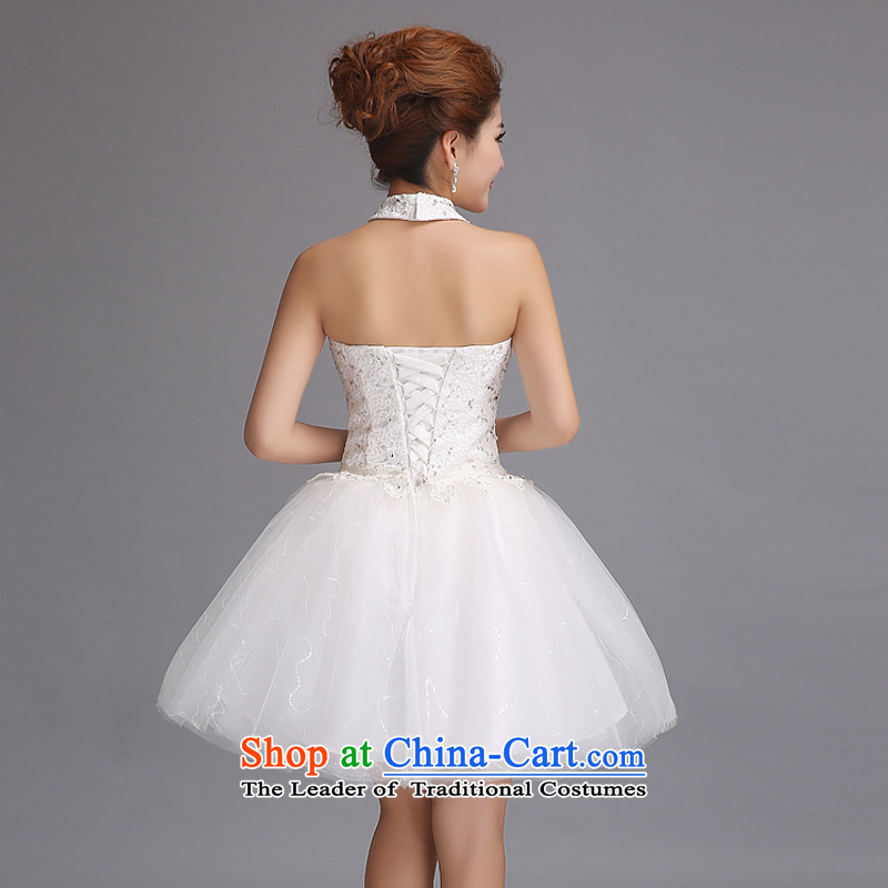 Yong-yeon and new short skirt 2015 Hang, sister also wedding dresses bridesmaid wedding dress to host dress White XL, Yong-yeon and shopping on the Internet has been pressed.