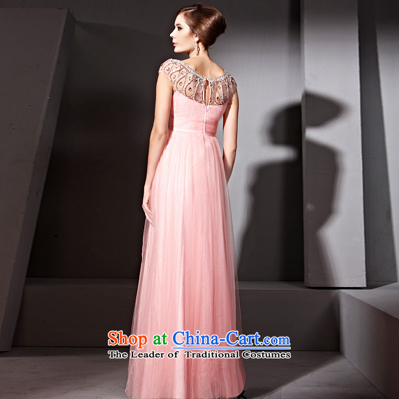 Creative Fox evening dresses pink noble water drilling and elegant banquet evening dress long gown bows services under the auspices of dress 81055 Yingbin services Pink XXL, creative Fox (coniefox) , , , shopping on the Internet