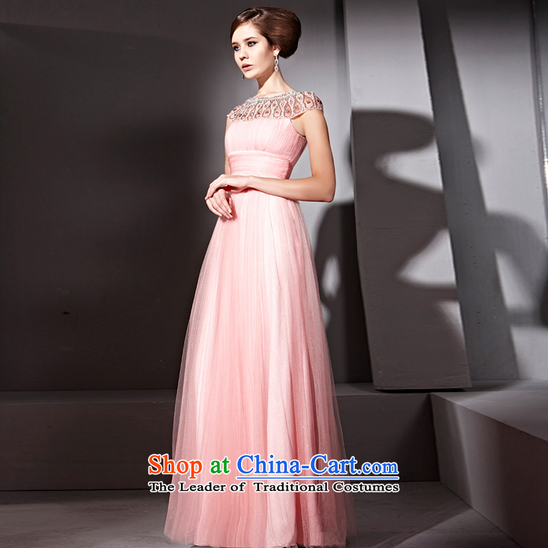 Creative Fox evening dresses pink noble water drilling and elegant banquet evening dress long gown bows services under the auspices of dress 81055 Yingbin services Pink XXL, creative Fox (coniefox) , , , shopping on the Internet