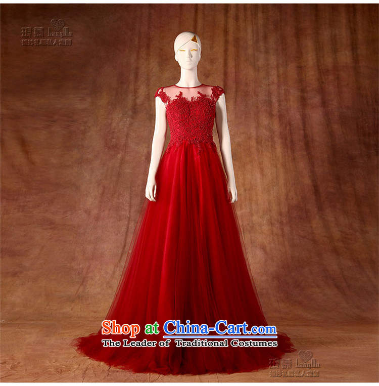 The Bride 2015 toasting champagne Luang service wedding dresses evening dresses spring red stylish shoulders wedding Sau San long red L picture, prices, brand platters! The elections are supplied in the national character of distribution, so action, buy now enjoy more preferential! As soon as possible.