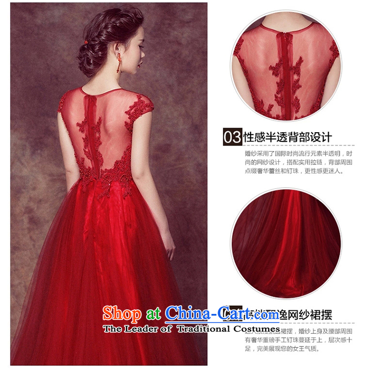 The Bride 2015 toasting champagne Luang service wedding dresses evening dresses spring red stylish shoulders wedding Sau San long red L picture, prices, brand platters! The elections are supplied in the national character of distribution, so action, buy now enjoy more preferential! As soon as possible.