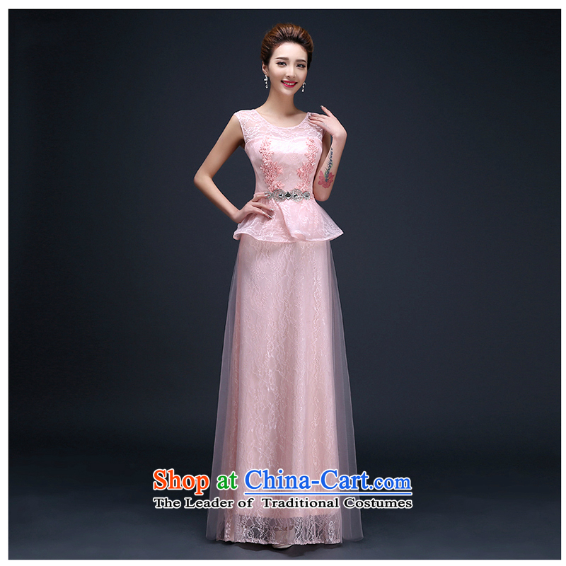 The first clause into about white wedding dress 2015 new marriages serving Korean dinner drink evening dresses bridesmaid sexy beauty long pink M white first into about shopping on the Internet has been pressed.