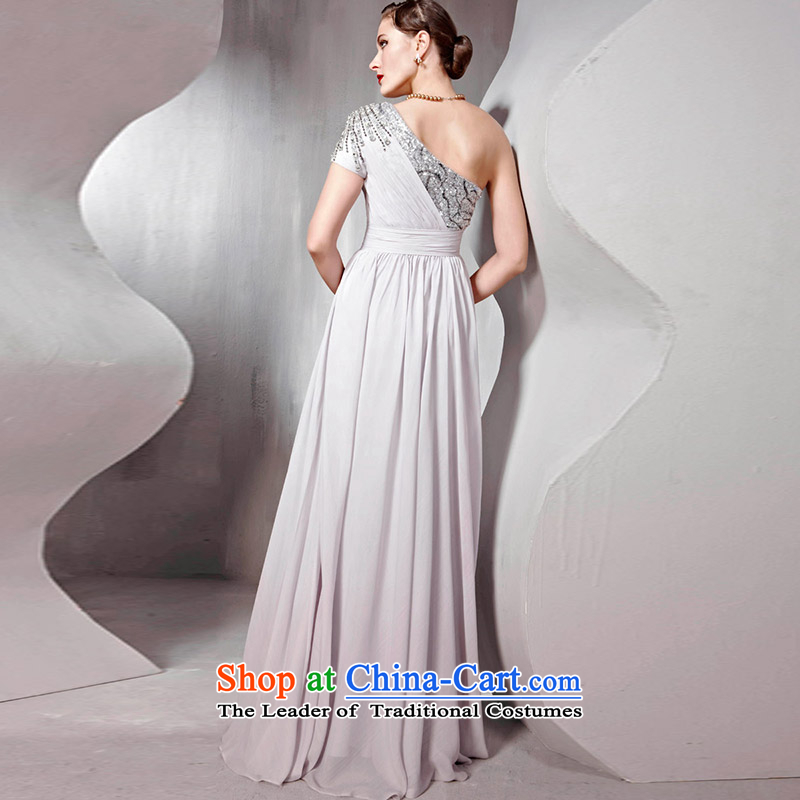 The kitsune dress creative new high-back under the auspices of dress shoulder water drilling bride wedding dress welcome drink service evening service will long skirt 56809 Light Gray , creative Fox (coniefox) , , , shopping on the Internet