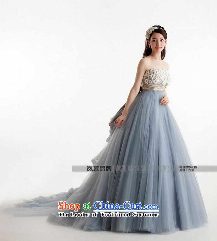 The sponsors of the 2015 New original Korean wrapped chest bon bon skirt blue-gray bride dress uniform ceremony followed other colors will please contact Customer Service 80 waist 64 chest PUERTORRICANS picture, prices, brand platters! The elections are supplied in the national character of distribution, so action, buy now enjoy more preferential! As soon as possible.