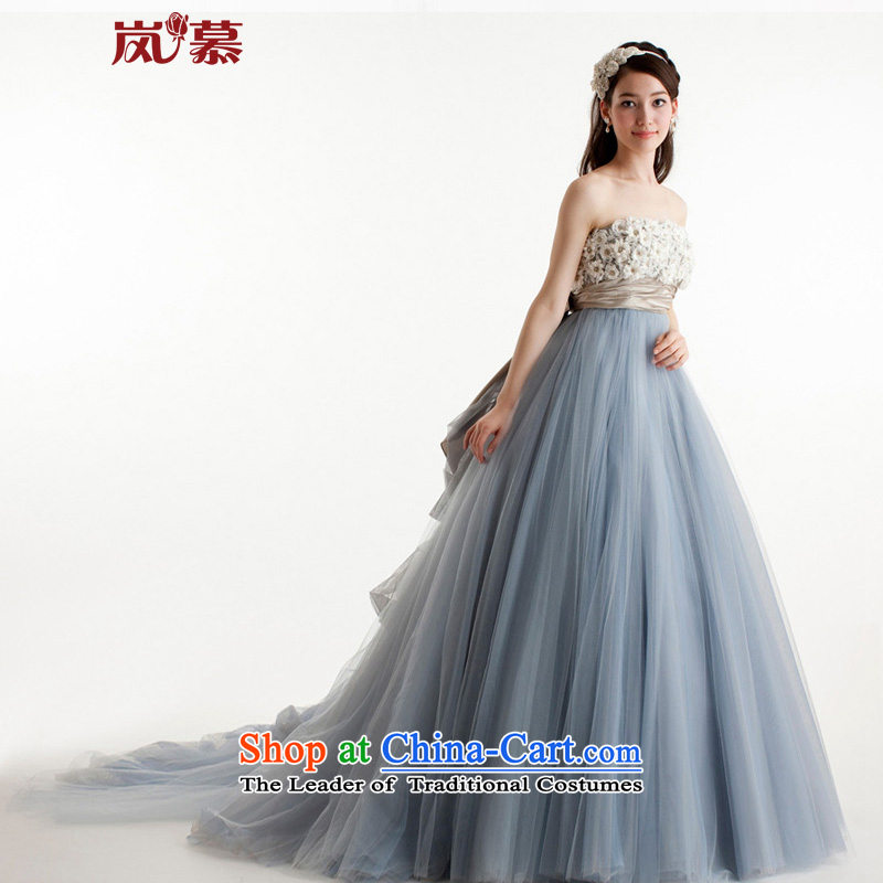 The sponsors of the 2015 New original Korean wrapped chest bon bon skirt blue-gray bride dress uniform ceremony followed other colors will please contact Customer Service 80 Waist 64), PUERTORRICANS chest included the , , , shopping on the Internet