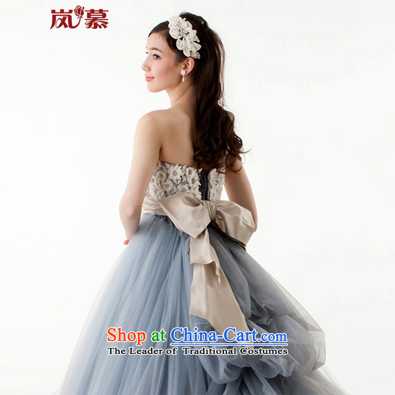 The sponsors of the 2015 New original Korean wrapped chest bon bon skirt blue-gray bride dress uniform ceremony followed other colors will please contact Customer Service 80 Waist 64), PUERTORRICANS chest included the , , , shopping on the Internet