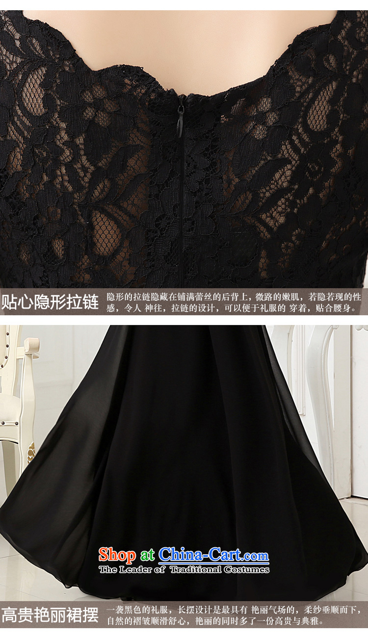 7 color tone won seven new spring and autumn 2015 edition boxed lace round-neck collar in the annual meetings of the services performed cuff banquet evening dress dress L020 Black XXL picture, prices, brand platters! The elections are supplied in the national character of distribution, so action, buy now enjoy more preferential! As soon as possible.