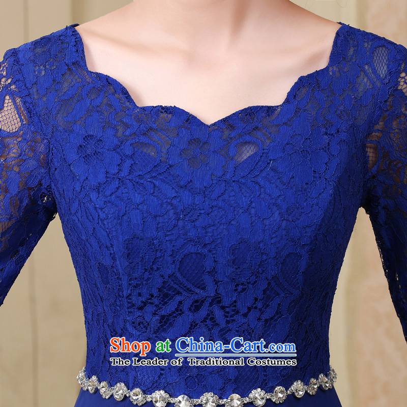 7 color tone won seven new spring and autumn 2015 edition boxed lace round-neck collar in the annual meetings of the services performed cuff banquet evening dress dress L020 Black XXL, 7 color tone 7 , , , shopping on the Internet