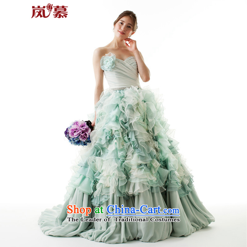 The sponsors of the 2015 New original classy atmosphere large bon bon skirt bride dress will figure color PUERTORRICANS chest 80 Waist64_