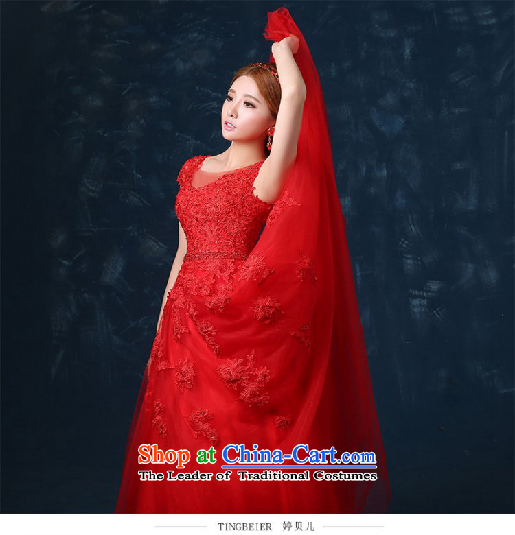 Beverly Ting 2015 new bride bows Services Mr Ronald long shoulders red wedding dress Spring Banquet dress lace Sau San red , prices, picture XL brand platters! The elections are supplied in the national character of distribution, so action, buy now enjoy more preferential! As soon as possible.