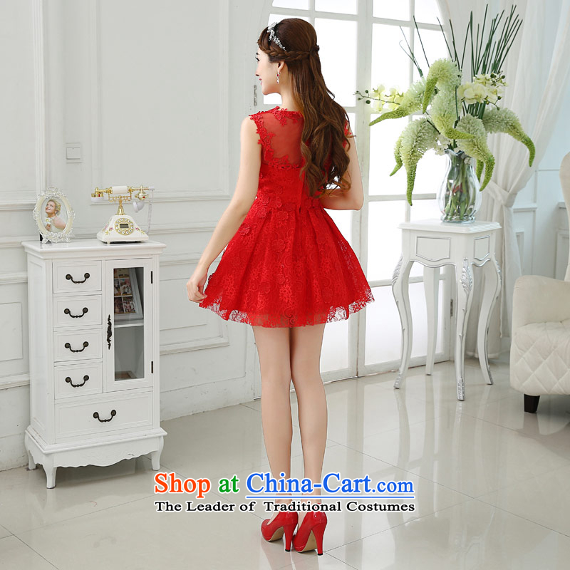 Qing Hua yarn of autumn and winter 2015 new Korean fresh round-neck collar dresses marriages bows to the little red dress red made size does not accept the return of the Qing Hua yarn , , , shopping on the Internet