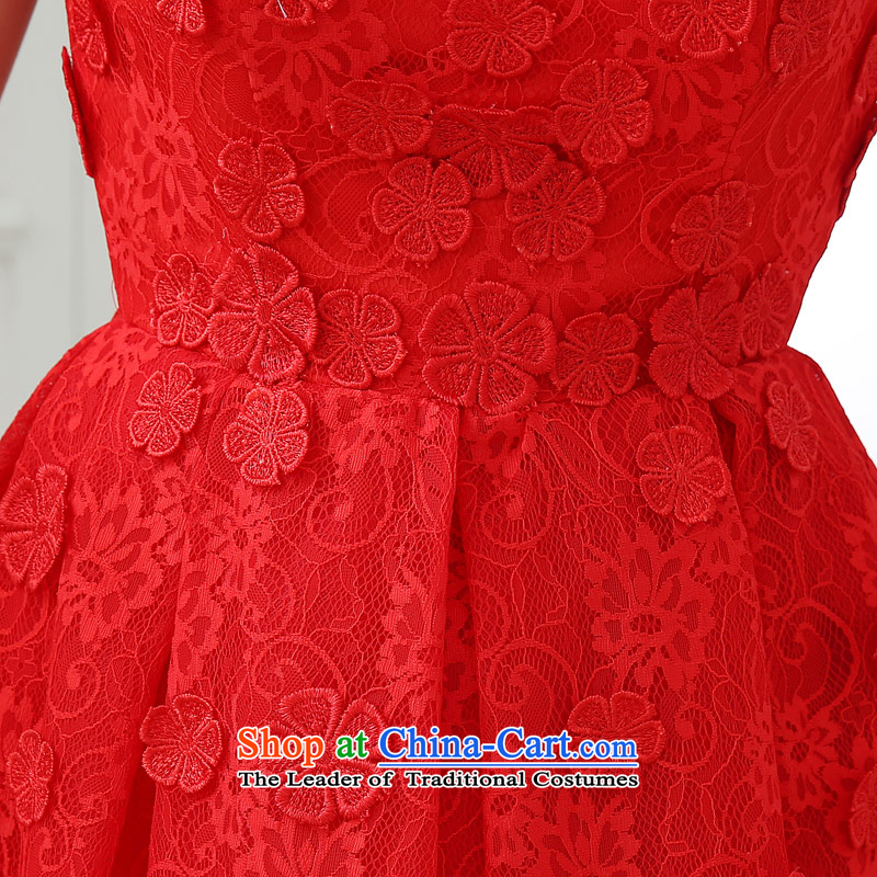 Qing Hua yarn of autumn and winter 2015 new Korean fresh round-neck collar dresses marriages bows to the little red dress red made size does not accept the return of the Qing Hua yarn , , , shopping on the Internet