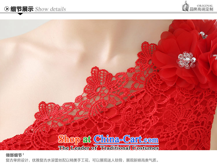 The feelings of Chinese New Year 2015 yarn of autumn and winter before long after short shoulder red chiffon lace stitching small dress marriages bows as the size of the Red service does not accept return pictures, prices, brand platters! The elections are supplied in the national character of distribution, so action, buy now enjoy more preferential! As soon as possible.