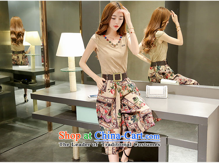 The Korean version of the aristocratic kit female summer cotton linen pants and broaden the package body decorated female two kits 803 M pictures, price suit, brand platters! The elections are supplied in the national character of distribution, so action, buy now enjoy more preferential! As soon as possible.