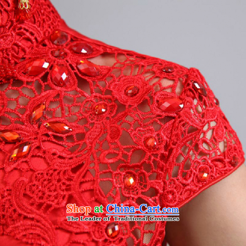 Yong-yeon and wedding dresses new 2015 Chinese short of improved services under the auspices of Sau San bows performances services for red color is not returning to size Yong-yeon and shopping on the Internet has been pressed.