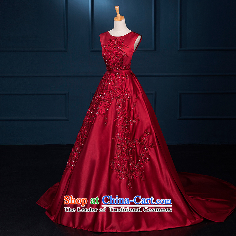 There is a wedding dresses, elie saab new V-Neck wine red marriages bows dress evening dress code, Red 2 Set , , , shopping on the Internet