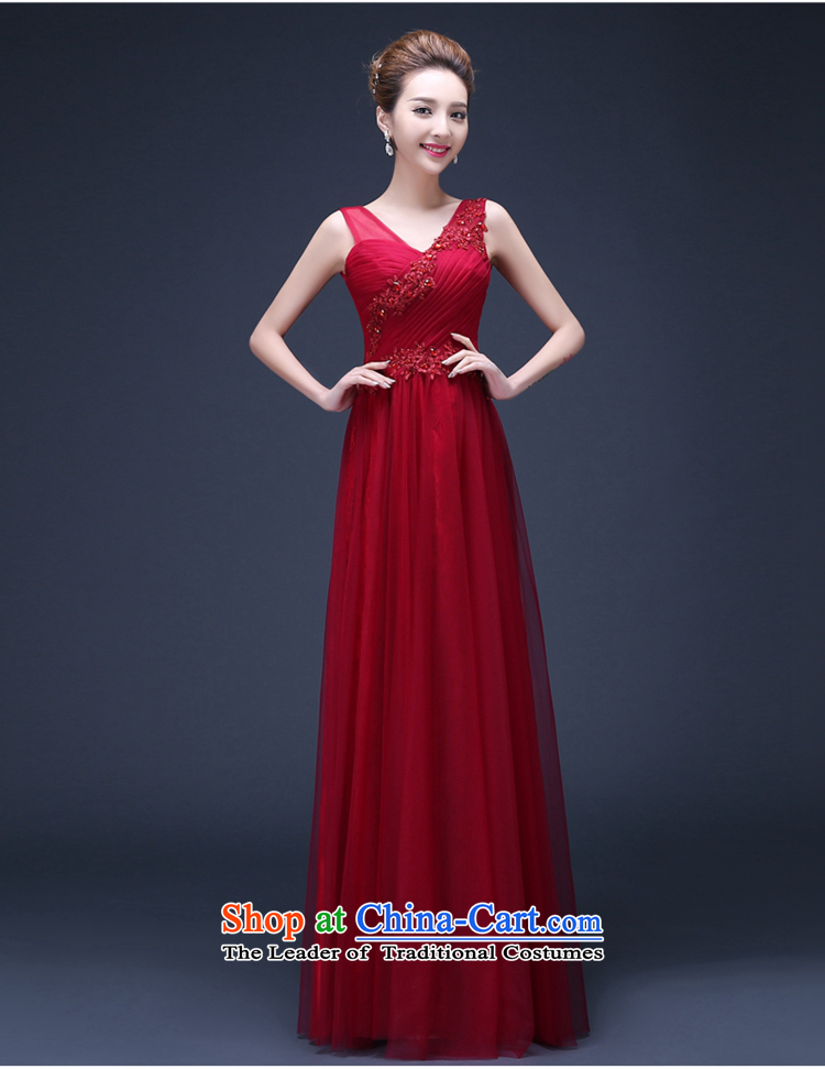 2015 new bride Summer Wedding Dress Sau San long red shoulders bows services under the auspices of the annual dinner dress red XXXL Suzhou shipment picture, prices, brand platters! The elections are supplied in the national character of distribution, so action, buy now enjoy more preferential! As soon as possible.