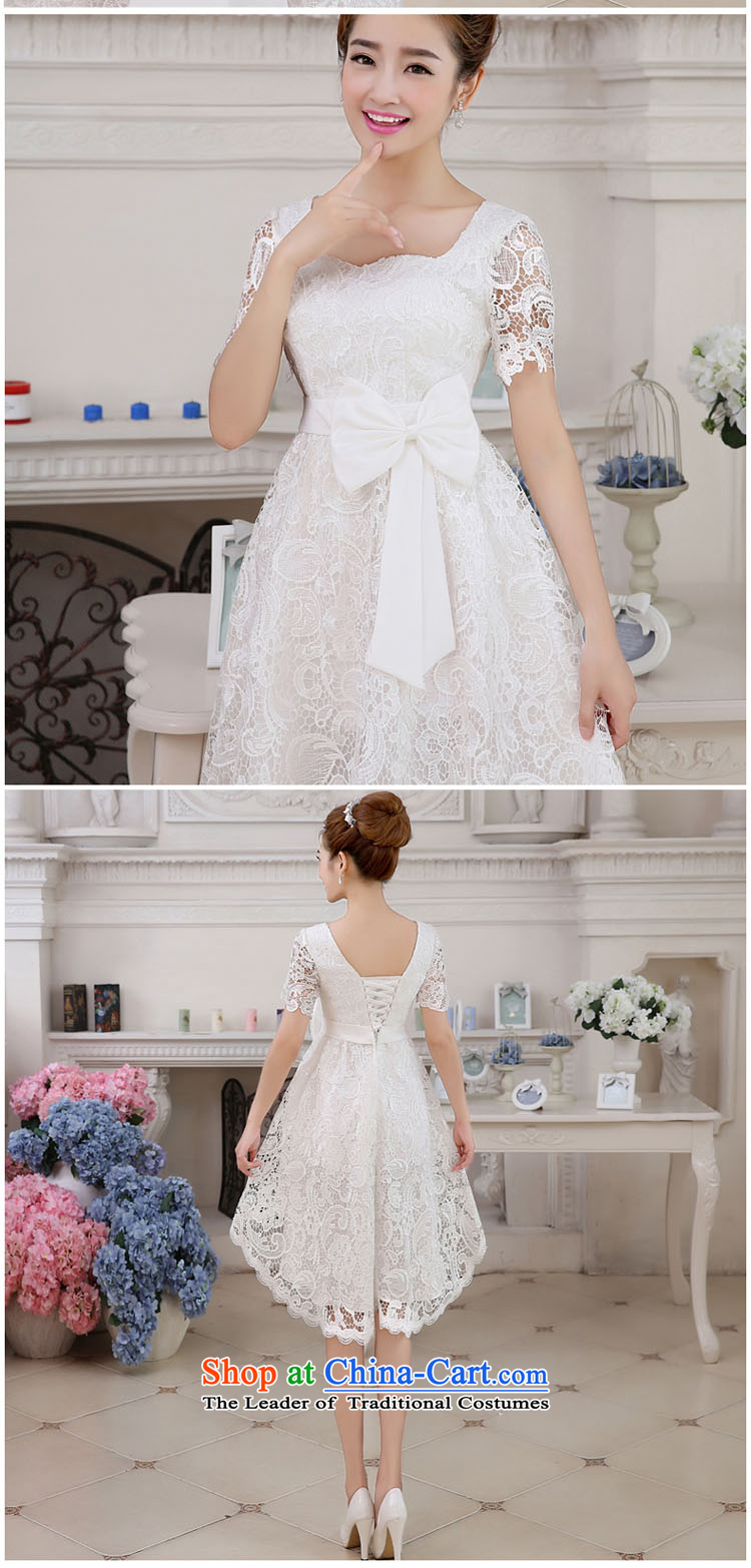 2015 Spring New short black 2-shoulder marriages bridesmaid service banquet dinner dress white dresses summer female black L picture, prices, brand platters! The elections are supplied in the national character of distribution, so action, buy now enjoy more preferential! As soon as possible.