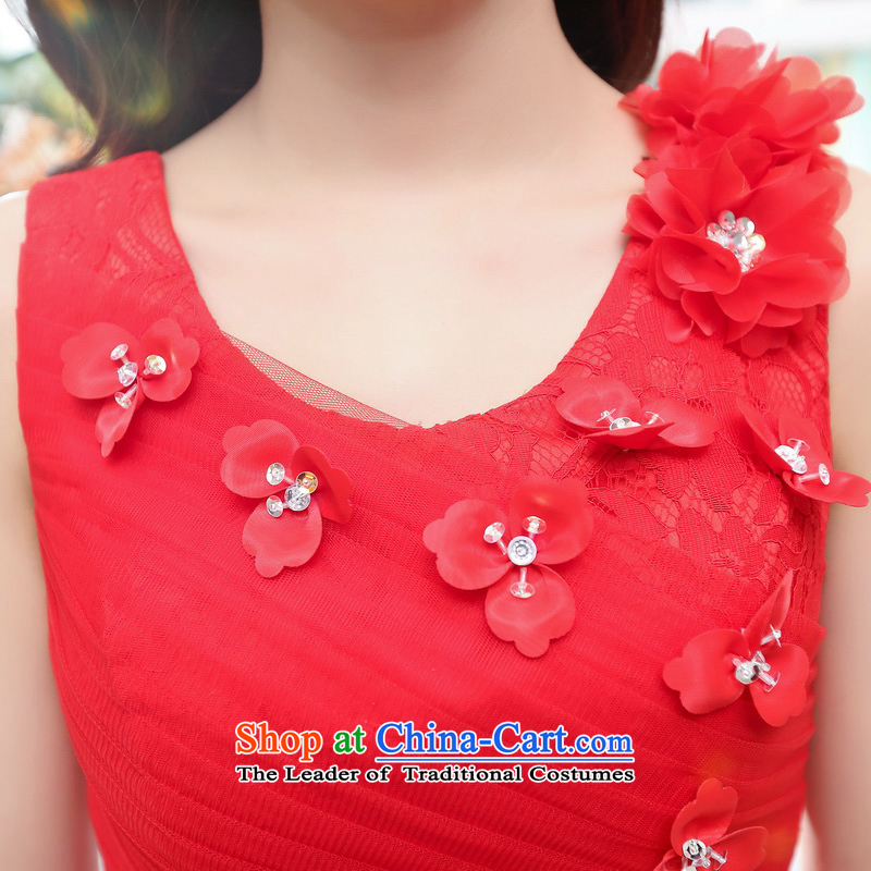 Summer 2015 new trendy sweet flowers Foutune of Sau San small red M M Loccurbie dress shopping on the Internet has been pressed.