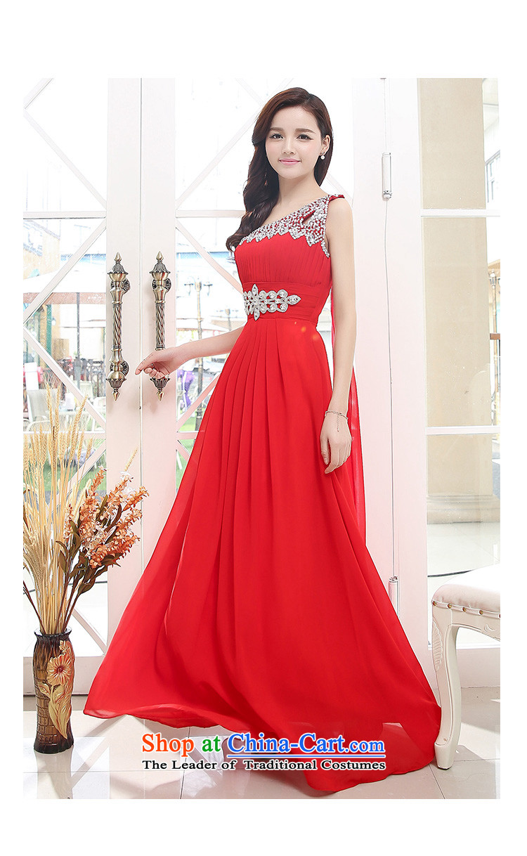 2015 new summer stylish Foutune of Sau San long trend of shining water drilling waist dotted red dress XL Photo, prices, brand platters! The elections are supplied in the national character of distribution, so action, buy now enjoy more preferential! As soon as possible.