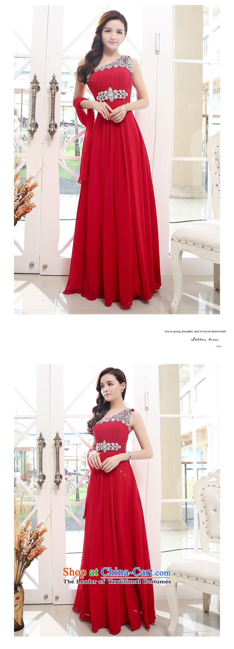 2015 new summer stylish Foutune of Sau San long trend of shining water drilling waist dotted red dress XL Photo, prices, brand platters! The elections are supplied in the national character of distribution, so action, buy now enjoy more preferential! As soon as possible.