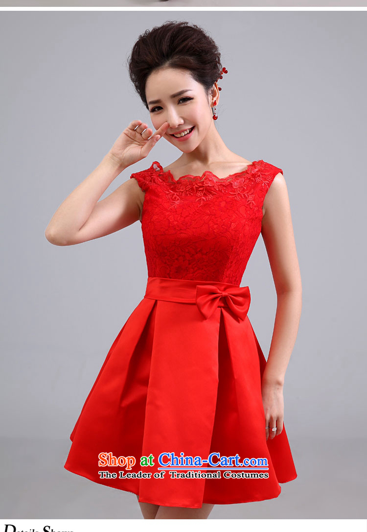 Yong-yeon and wedding dresses new short, bridal toasting champagne 2015 Service bridesmaid service gathering adult dress red red color as the size of the pictures, prices will not be refunded, brand platters! The elections are supplied in the national character of distribution, so action, buy now enjoy more preferential! As soon as possible.