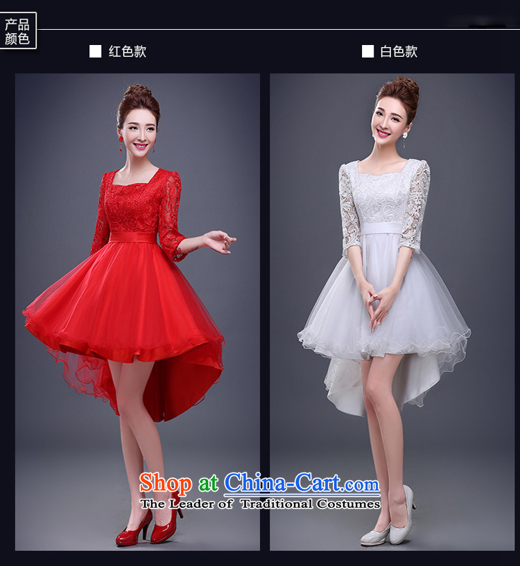 Pure Love bamboo yarn bows services during the summer of 2015, the new field shoulder marriages larger evening dresses red bridesmaid service banquet short, white tailored customer service contact pictures, prices, brand platters! The elections are supplied in the national character of distribution, so action, buy now enjoy more preferential! As soon as possible.