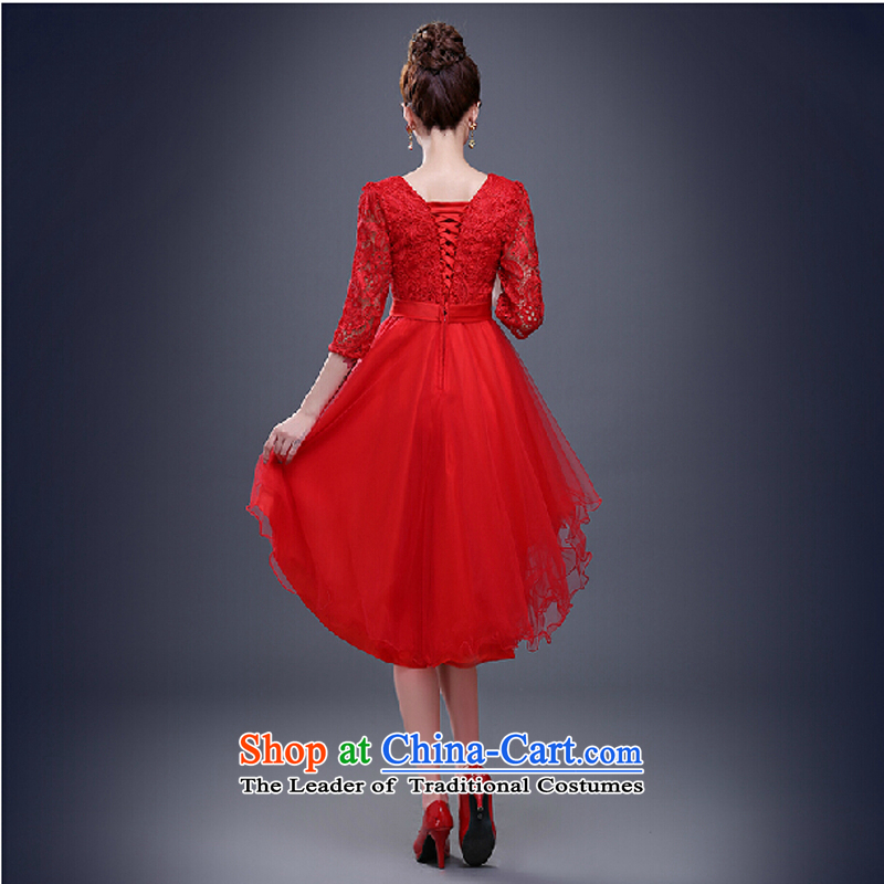 Pure Love bamboo yarn bows services during the summer of 2015, the new field shoulder marriages larger evening dresses red bridesmaid service banquet short, white tailored please contact customer service, pure love bamboo yarn , , , shopping on the Internet