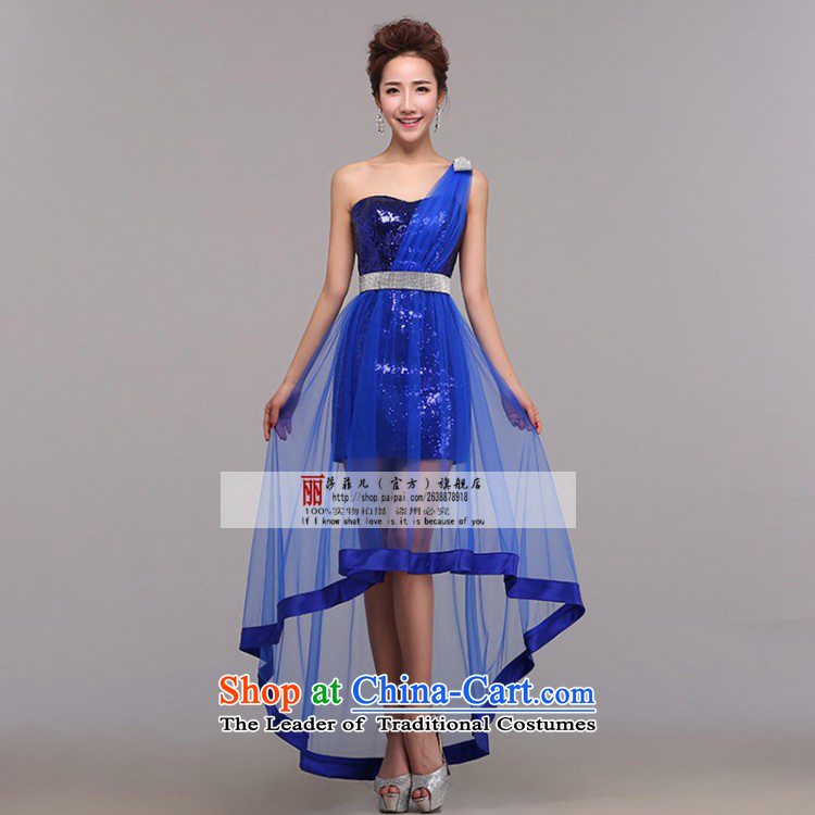 Love So Peng bride wedding dress spring 2015 new service before the banquet short bows long after the Korean version of the single party will shoulder a light blue to the size of the customer to return does not support photo, prices, brand platters! The elections are supplied in the national character of distribution, so action, buy now enjoy more preferential! As soon as possible.