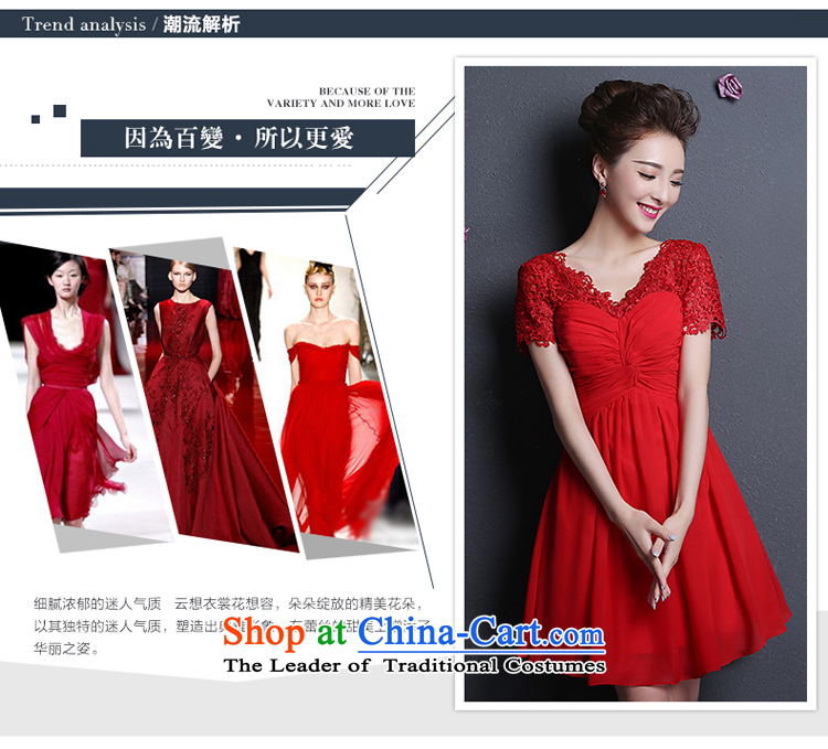 2015 new lace wedding dresses, small short skirt evening dress performances bride red bridesmaid dresses serving drink red XXXXL picture, prices, brand platters! The elections are supplied in the national character of distribution, so action, buy now enjoy more preferential! As soon as possible.