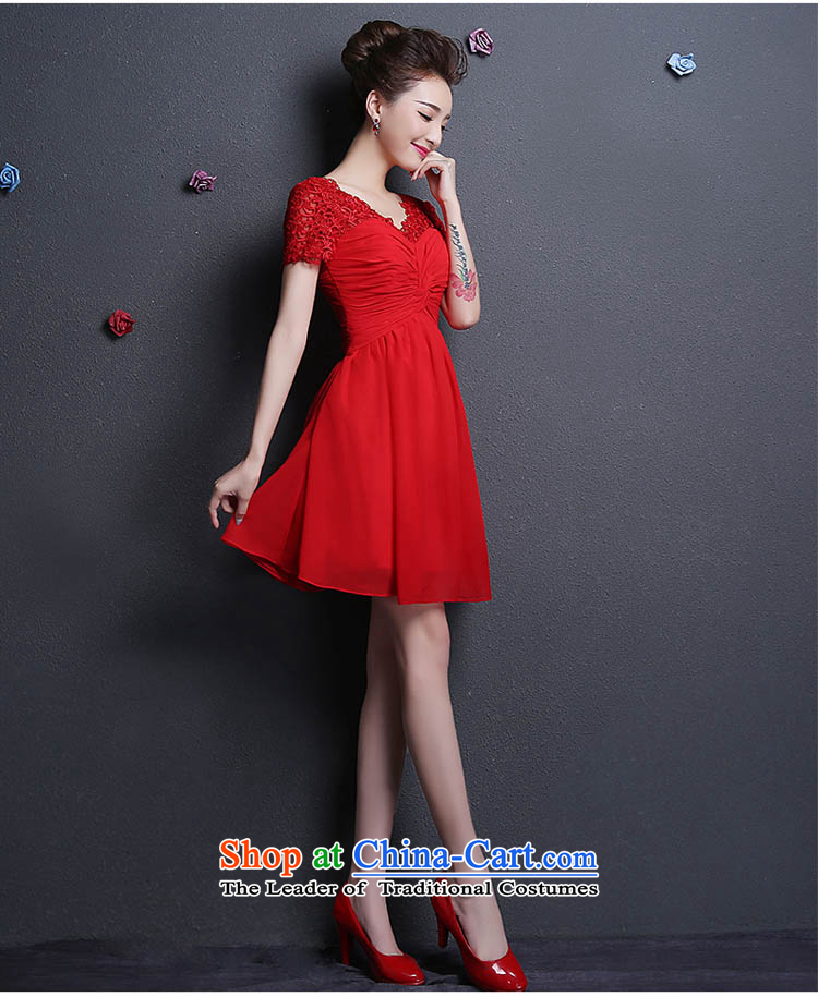 2015 new lace wedding dresses, small short skirt evening dress performances bride red bridesmaid dresses serving drink red XXXXL picture, prices, brand platters! The elections are supplied in the national character of distribution, so action, buy now enjoy more preferential! As soon as possible.