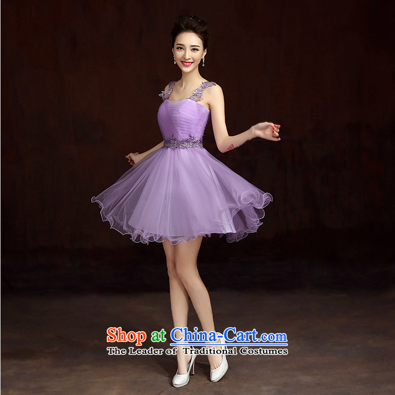The first white into about bridesmaid services 2015 new bridesmaid dresses purple dress in the summer is shorter) married sister skirt evening performances services B M white first into about shopping on the Internet has been pressed.