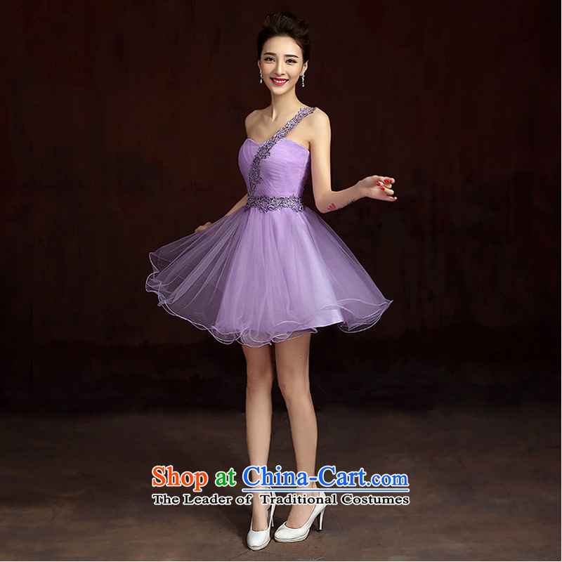 The first white into about bridesmaid services 2015 new bridesmaid dresses purple dress in the summer is shorter) married sister skirt evening performances services B M white first into about shopping on the Internet has been pressed.