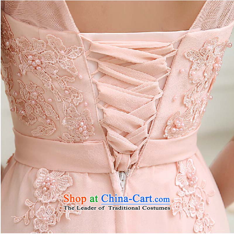 Marriages bows dress the new 2015 annual meeting of the Company serving bridesmaid evening dress long stylish lace shoulders red tailored please contact customer service, pure love bamboo yarn , , , shopping on the Internet