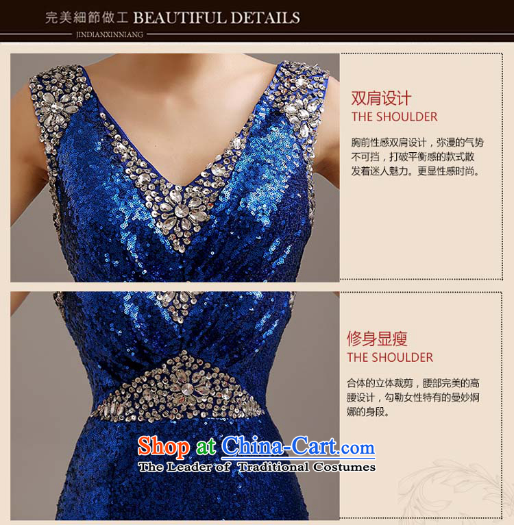 High-end light-dress custom long summer 2015 New banquet evening dress code under the auspices of the NPC, made other color photograph the message L picture, prices, brand platters! The elections are supplied in the national character of distribution, so action, buy now enjoy more preferential! As soon as possible.