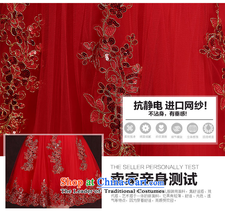 Qing Hua yarn new dresses 2015 autumn and winter bride bows service dress red field shoulder dresses made red size does not accept return pictures, prices, brand platters! The elections are supplied in the national character of distribution, so action, buy now enjoy more preferential! As soon as possible.