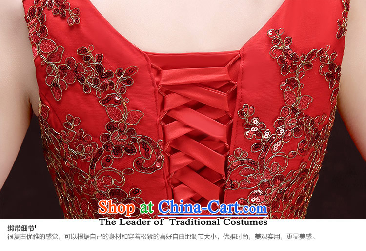 Qing Hua yarn new dresses 2015 autumn and winter bride bows service dress red field shoulder dresses made red size does not accept return pictures, prices, brand platters! The elections are supplied in the national character of distribution, so action, buy now enjoy more preferential! As soon as possible.